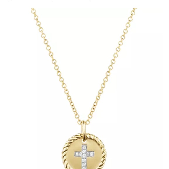 David Yurman Circle with Cross Pendant - Picture 1 of 4